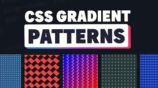 Create amazing patterns using CSS gradients