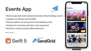 iOS 13 & Swift 5 - Send Transactional Emails with SendGrid (without building a server)