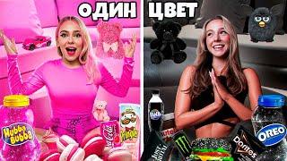 ЖИВЕМ в ОДНОМ ЦВЕТЕ 24 Часа !