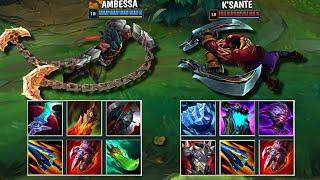 AMBESSA vs K'SANTE FULL BUILD FIGHTS & Best Moments!