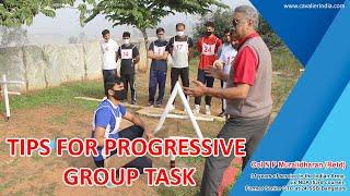 TIPS FOR PROGRESSIVE GROUP TASK | COL N P MURALIDHARAN (RETD) | BEST SSB COACHING IN BANGALORE