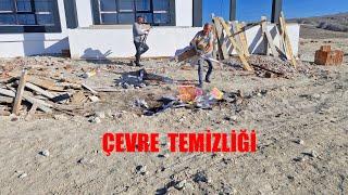 ÇEVRE TEMİZLİĞİ YAPIYORUZ İNŞAATIN ETRAFININ SEYİT KARDEŞİMİN