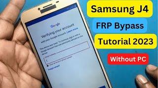 Samsung J4 FRP Bypass tutorial  2023 update Tutorial  ||  Easy Unlock Without PC