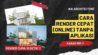 #ai  Tanpa Ribet ! Cara Cepat Render Model Sketch Up Menggunakan AI