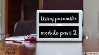 Execute one and multiple commands using paramiko