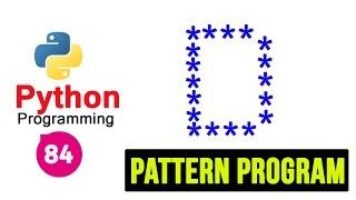 Python Pattern Programs - Printing Stars '*' in D Shape