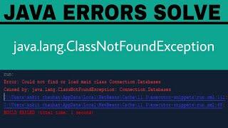 java.lang.ClassNotFoundException: com.mysql.jdbc.Driver | Error Solved