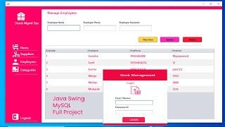 Java Swing Project | Stock Management System Using Java and MySQL