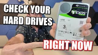 SERIOUSLY. CHECK YOUR HARD DRIVES RIGHT NOW! USED HDDs Sold as NEW.