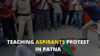 Secondary Teachers Eligibility Test Aspirants Protest In Patna, Police Lathi Charge Protestors