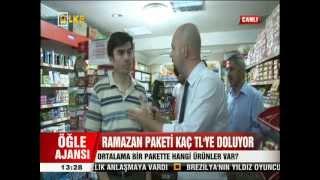 Ramazan Kumanyaları ve Alışverişi başladı Erman YAPAN ülke tv 3G ile canlı bağlantı