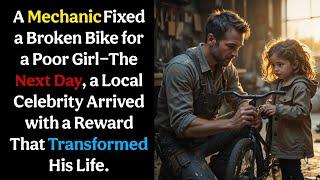 A Mechanic Fixed a Broken Bike for a Poor Girl—The Next Day, a Stranger’s Arrival Changed Everything