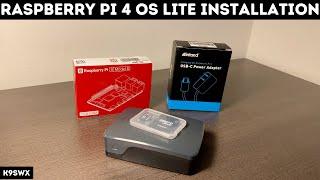 Raspberry Pi 4 Raspbian OS Lite installation