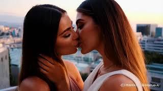 Adriana & Lima | Lesbians Kissing Video