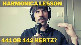 Chromatic harmonica lesson: Harmonica tuning - can you hear a difference between A442 or A441?