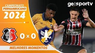 SANTA CRUZ 0 X 0 RETRÔ | MELHORES MOMENTOS | CAMPEONATTO PERNAMBUCANO 2024 | ge.globo