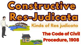 Constructive Resjudicata, Kinds of Res judicata, CPC 1908, Hindi/Urdu #constructiveresjudicata