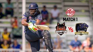 GT20 Canada Season 3 | Match - 1 Highlights | Brampton Wolves vs Mississauga Panthers