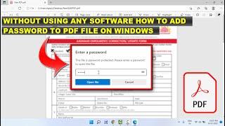 How to Password Protect a PDF File Using Microsoft Word on Windows 11,10,7