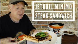 JetBoil MiniMo | Steak Sandwich Cooking.