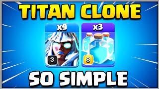 TH15 ELECTRO TITAN SPAM | Best Th15 New Electro Titan Attack With Clone in Coc