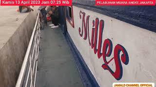 Menuju Pulau Kelapa Dari Dermaga Pelabuhan Kali Adem Muara Angke Jakarta