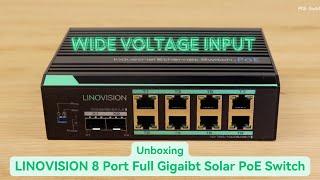 Unboxing Video LINOVISION Industrial 8-Port Full Gigabit POE Switch