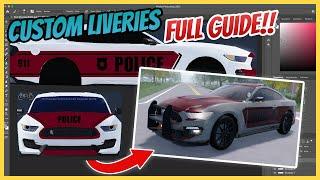 ERLC: How To Make & Upload Custom Liveries FULL GUIDE | Tutorial Walk Through | Roblox Roleplay