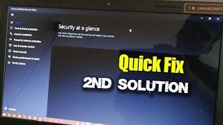 Fix security at a glance windows 11 blank | Empty windows defender app [ Solution 2 ]