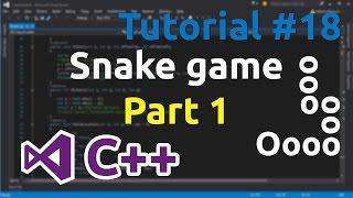 C++ Tutorial 18 - Simple Snake Game (Part 1)