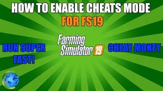 FS19 | How To RUN FAST & Enable Cheats Mode