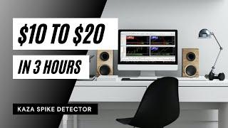 $10 to $20 trading Boom & Crash in 3 hours? Using the Kaza Spike Detector?