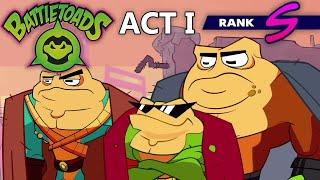 Battletoads (2020) - Act 1, All S-Ranks (Battletoad Difficulty)