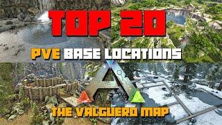 ARK: Valguero | TOP 20 BEST PVE Base Locations!