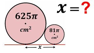 Can you solve for X? | (Circles) | #math #maths | #geometry