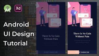 Fitness UI Animation Adobe Xd to Android Studio Tutorial