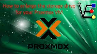 How to enlarge the storage drive for your proxmox VM