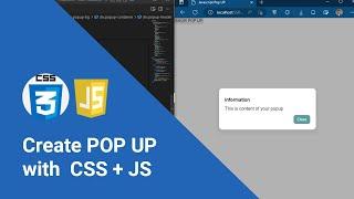 How to Create a PopUp Dialog with CSS JS