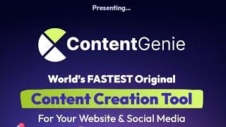 content Genie Review | conetnt creation content craetion by Ai best ai content creation software