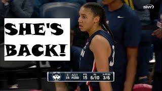 Azzi Fudd RETURNS After Missing 12 GAMES, Helps #10 UConn Huskies Win 167th STRAIGHT Conference Game