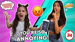 PRANKING MY SISTER & ANNOYING HER FOR 24 HOURS!! JASMINE AND BELLA