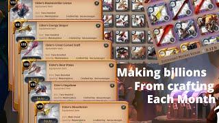 A day in life of end game crafter - How I make billions monthly from crafting  :  Albion Online