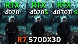 RTX 4070 vs RTX 4070 SUPER vs RTX 4070 Ti SUPER | Ryzen 7 5700X3D | Test In 10 Games at 1440p | 2024