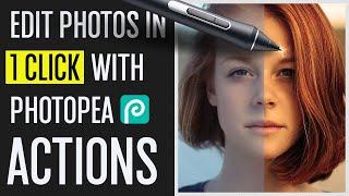 The Power of ACTIONS in Photopea    ~ Photopea Tutorial ~