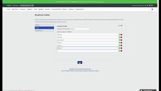 Sage One Accounting / Sage Business Cloud Training - using analysis codes