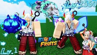 Noob Level 1 Using Kitsune Fruit From Level 1 to 2550 MAX NOOB TO PRO - Blox Fruit