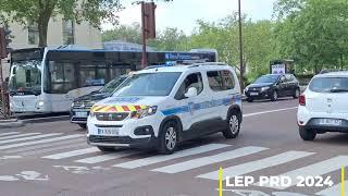 Police Nationale et municipale en urgence à Versailles 78 Police cars responding in Versailles