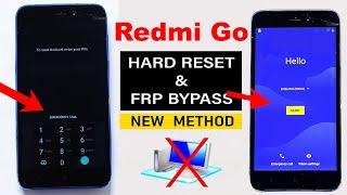 Redmi Go : Hard Reset & FRP Bypass - (Without Computer)