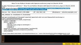 How To run Python Scripts with Apache and mod_wsgi on Ubuntu 20.04