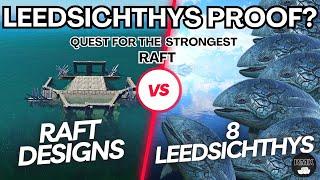 ARK Survival Ascended | Raft Designs vs 8 Leedsichthys | Leed Resistant Rafts | How to Build